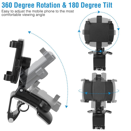 Car Dashboard Phone Bracket Stand Car Phone Holder Non-slip 360¡Rotation Dashboard Phone Clamp Suitable For 3-7in Cell Phone