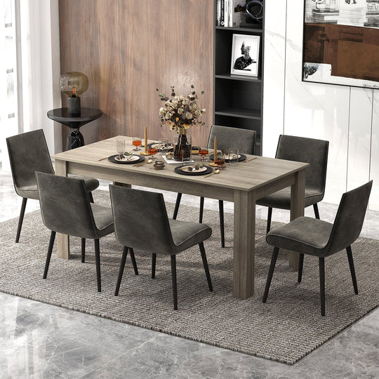 63 Inch Rectangular Modern Dining Kitchen Table