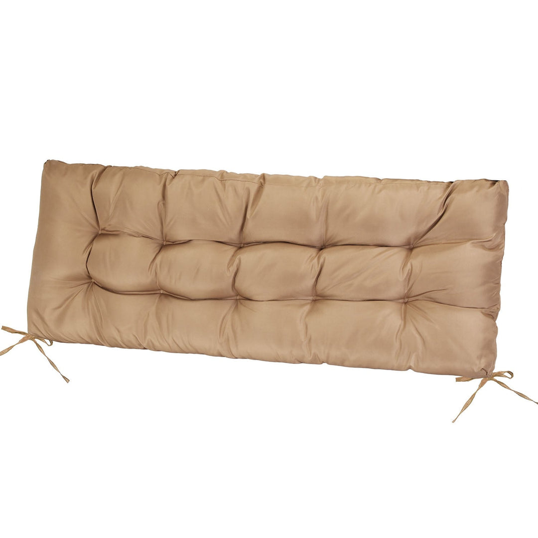 Bench Seat Cushion For Indoor Outdoor Furniture Non Slip Long Chair Cushion with Ties Strap Waterproof Swing Cushion 51.18x19.68IN For Garden Patio Ba