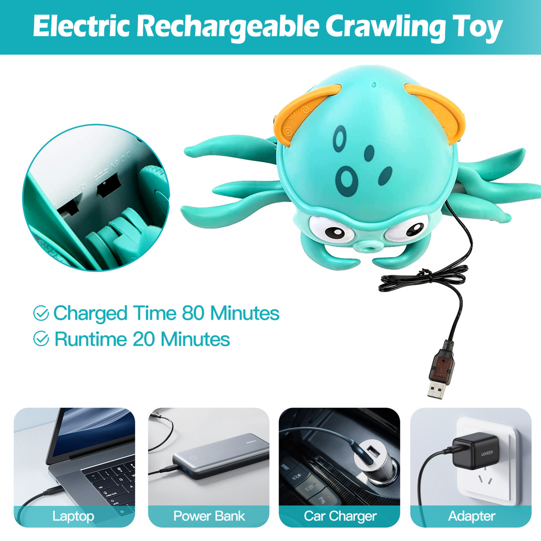 GBruno Rechargeable Baby Crawling Octopus