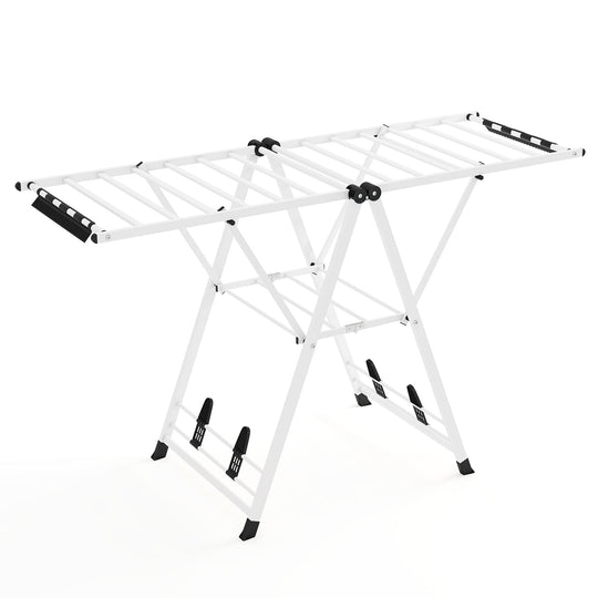 64 Inches Clothes Drying Rack with Height Adjustable Wings