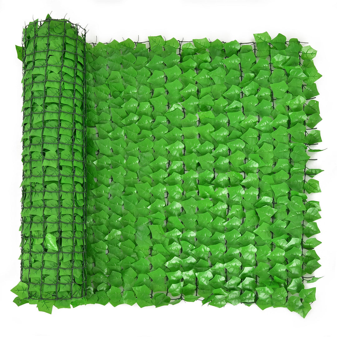 Artificial Ivy Privacy Fence 118 x 39 Inch Green Hedge Screen