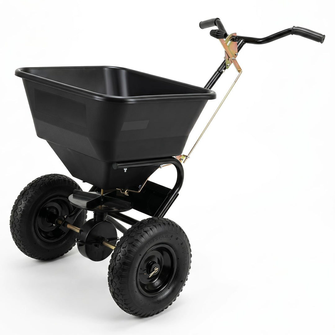 Walk-Behind Broadcast Spreader 66 LBS with 13" Tires
