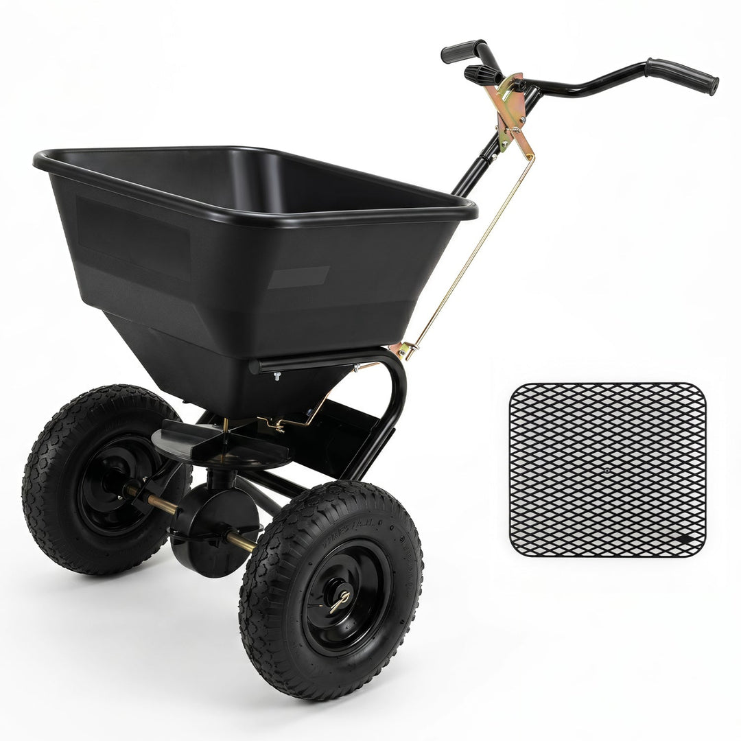 Walk-Behind Broadcast Spreader 66 LBS with 13" Tires