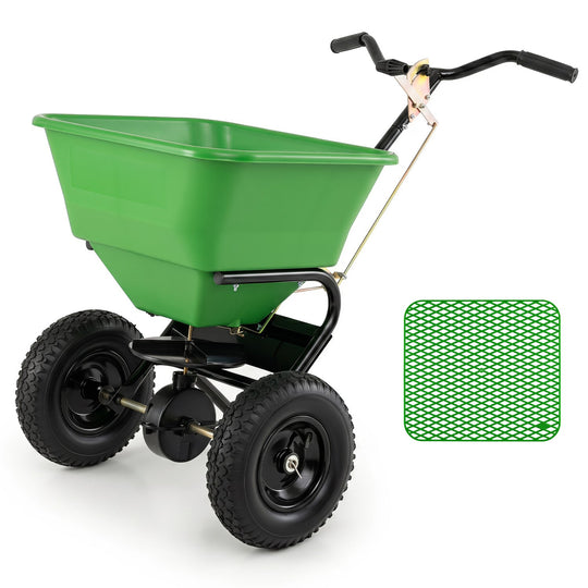 Walk-Behind Broadcast Spreader 66 LBS with 13" Tires