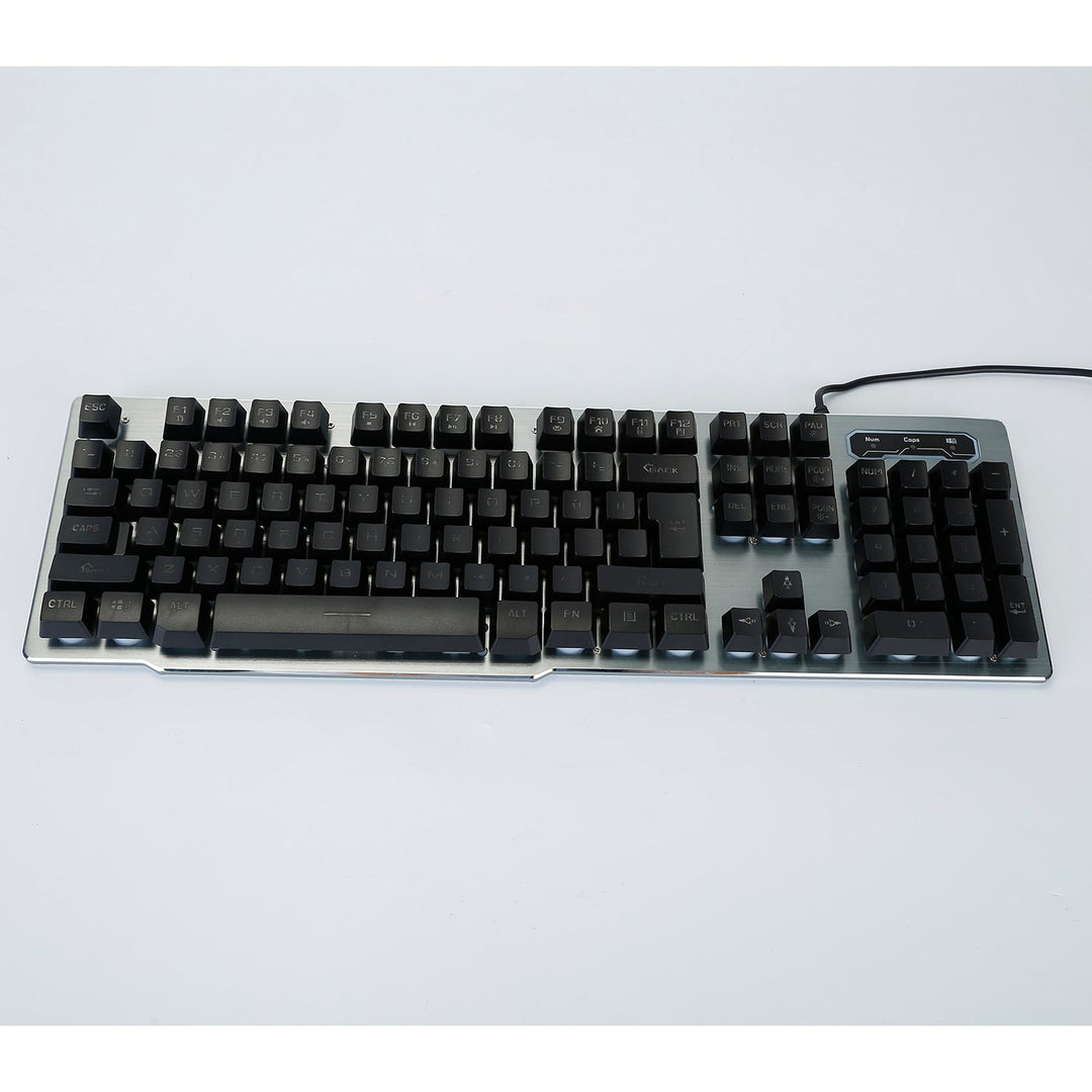 Wired Gaming Keyboard Mouse Set Colorful Rainbow Backlit 104 Keys Gaming Keyboard w/ RGB DPI Adjustable Gaming Mouse