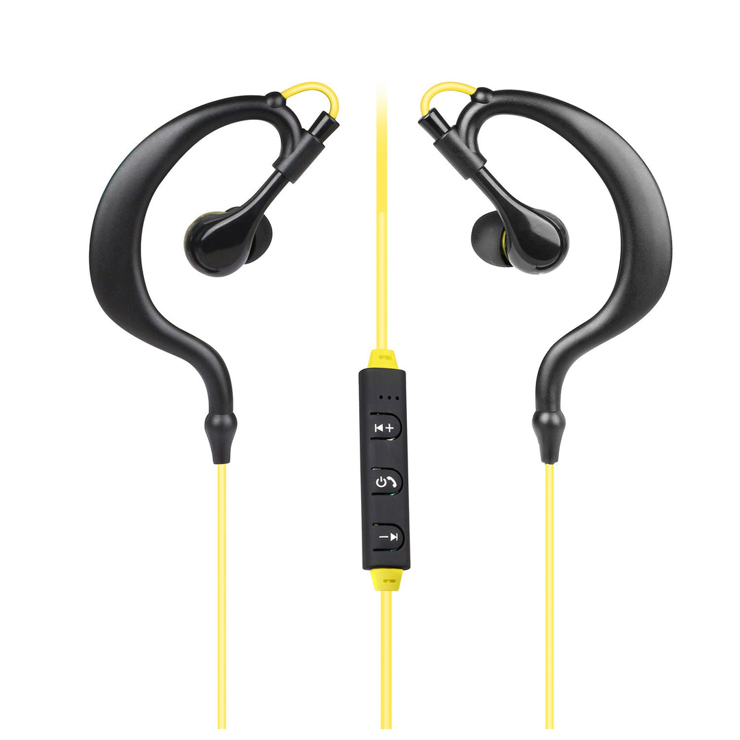 Wireless Headsets V4.1 Sport In-Ear Stereo Headphones Sweat-proof Neckband Earbuds w/Mic Deep Bass HiFi Earphones for Running Hiking Travel