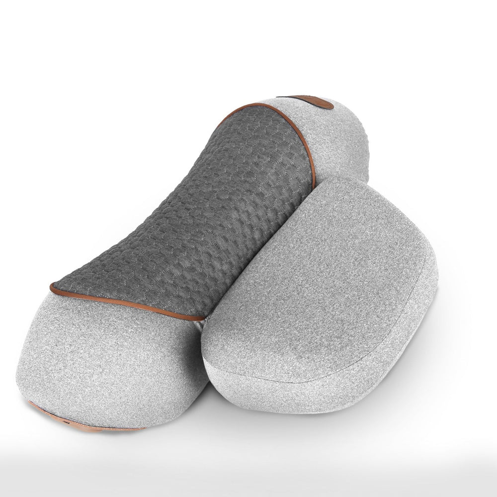 3 In 1 Neck Massager Pillow With Vibration Heating Therapy Airbag Stretching Memory Foam Fillings Ergonomic Cervical Massager With Portable Storage Ba