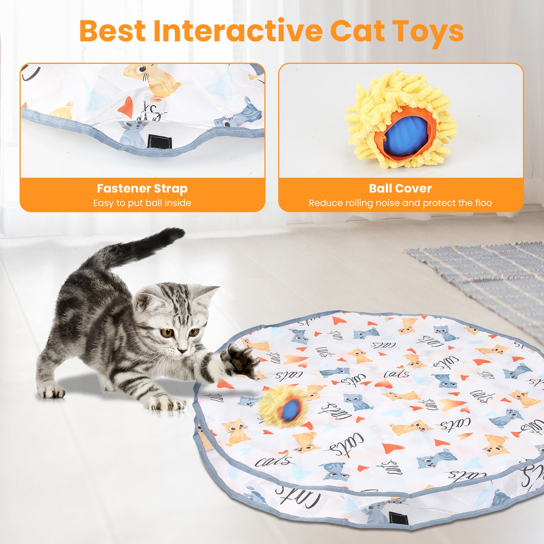 GBruno Cat Toys Ball Fast Rolling