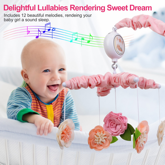 GBruno Musical Crib Mobile for Girls