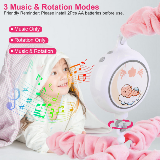 GBruno Musical Crib Mobile for Girls