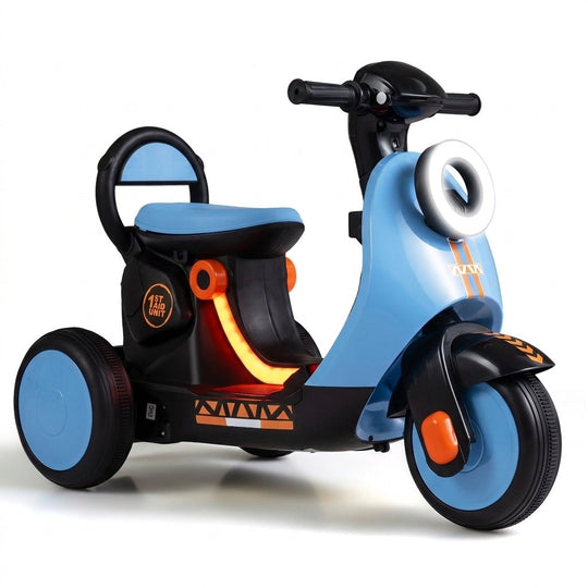 Electric Ride On Motorcycle for Kids 3-5 Years with LED Lights