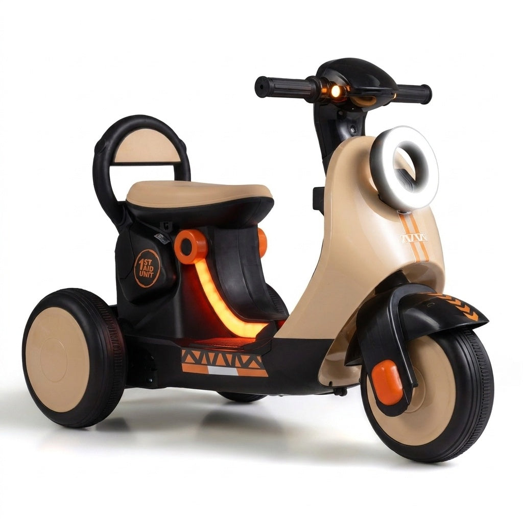 Electric Ride On Motorcycle for Kids 3-5 Years with LED Lights