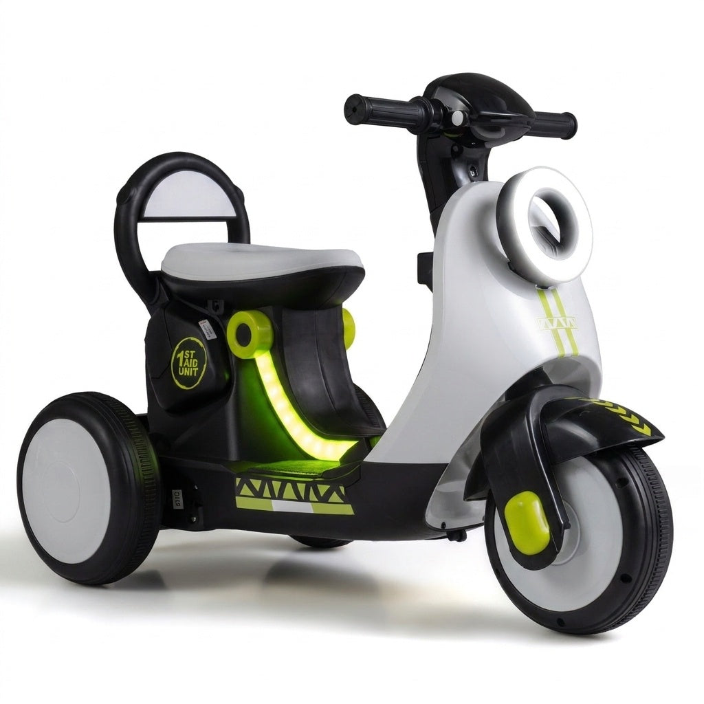 Electric Ride On Motorcycle for Kids 3-5 Years with LED Lights