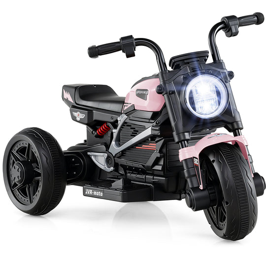 6V Kids Electric Motorcycle with LED Headlight and Music for Toddlers Aged 3-5