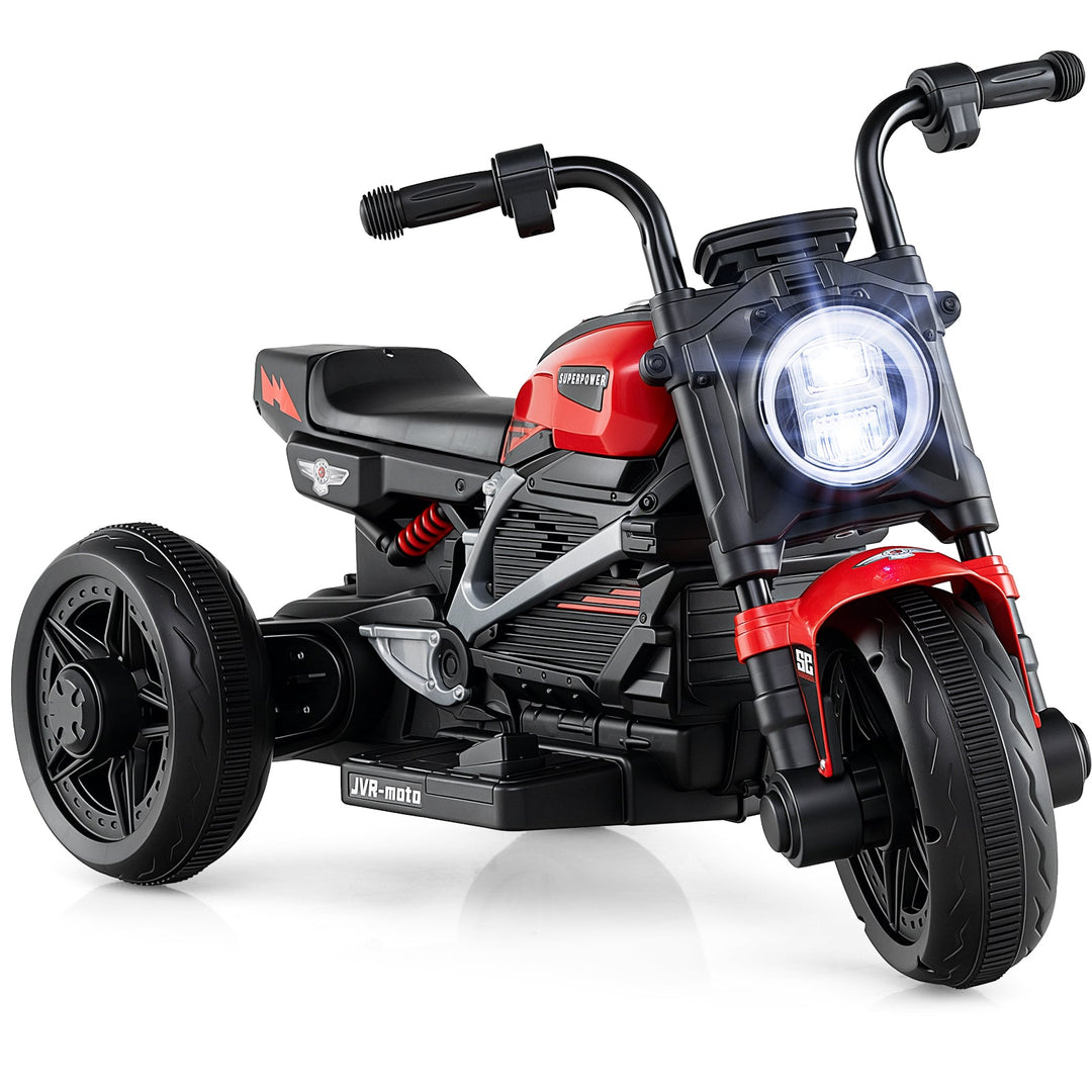6V Kids Electric Motorcycle with LED Headlight and Music for Toddlers Aged 3-5