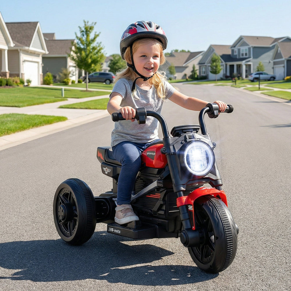 6V Kids Electric Motorcycle with LED Headlight and Music for Toddlers Aged 3-5