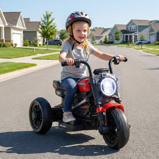 6V Kids Electric Motorcycle with LED Headlight and Music for Toddlers Aged 3-5