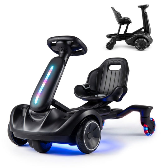 6V Kids Drift Car with Lights and Adjustable Seat