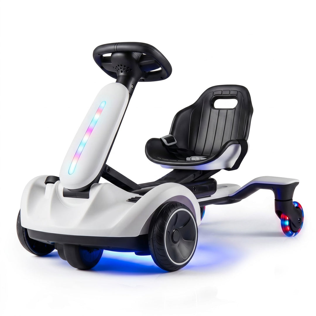 6V Kids Drift Car with Lights and Adjustable Seat