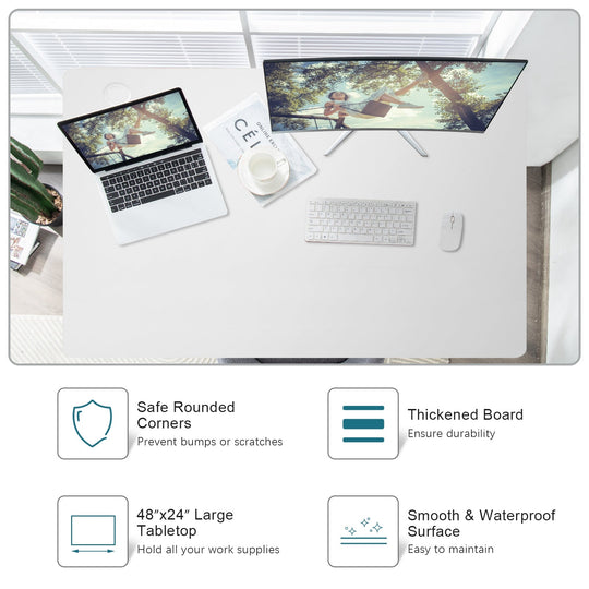 48-Inch Universal Office Desktop for Sit-Stand Desk Frames