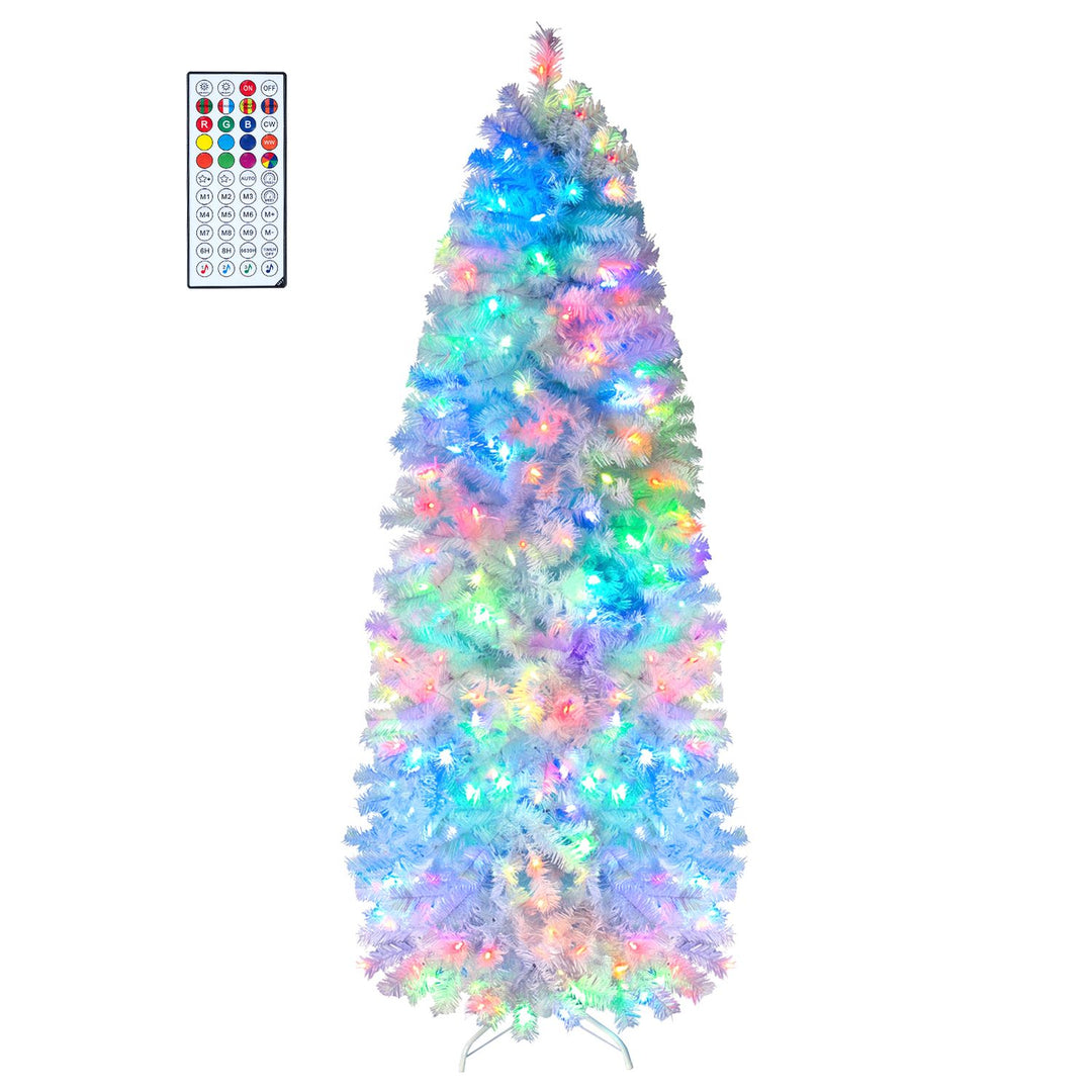 7.5 FT Smart Pencil Christmas Tree with Remote and APP