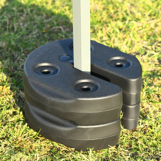 Set of 8 Canopy Weights 40lbs Weight Plate Kit with No-Pinch Design