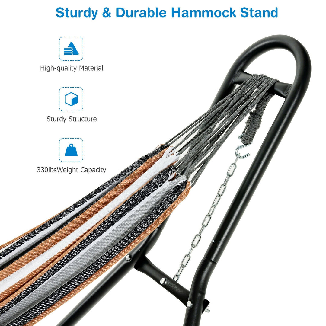 Hammock Stand Heavy Duty Steel Frame with Adjustable Chains