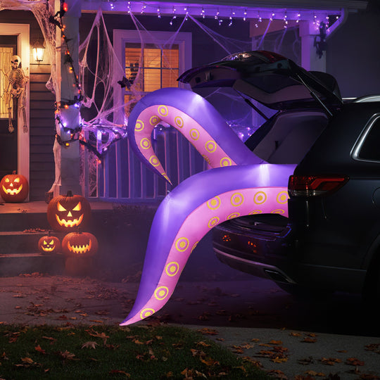 6.5 Ft Inflatable Tentacles with LED Lights and Suction Cups