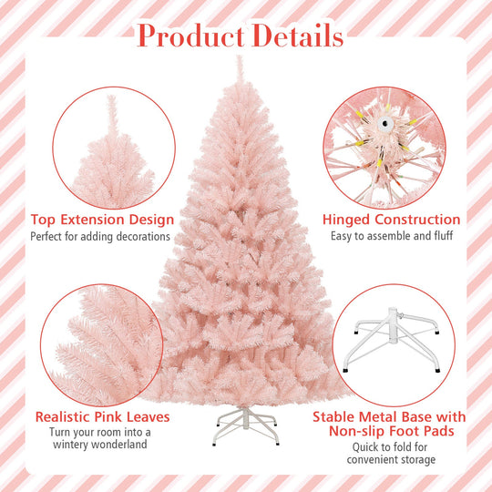 6/7 Feet Artificial Christmas Tree Hinged Full Fir Tree