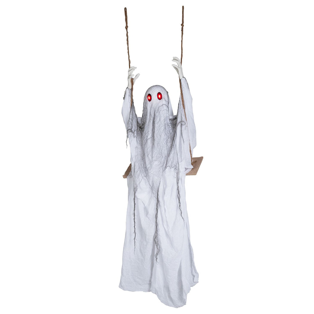 6.6 ft Halloween Animated Swing Ghost with Light up Eyes