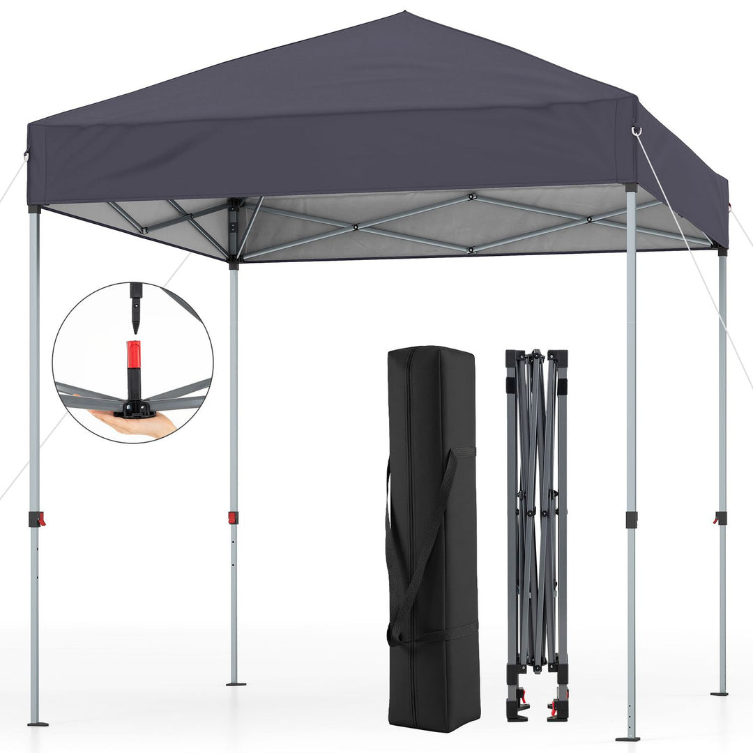 6.6 x 6.6 Feet Outdoor Pop-up Canopy Tent with UPF 50+ Sun Protection
