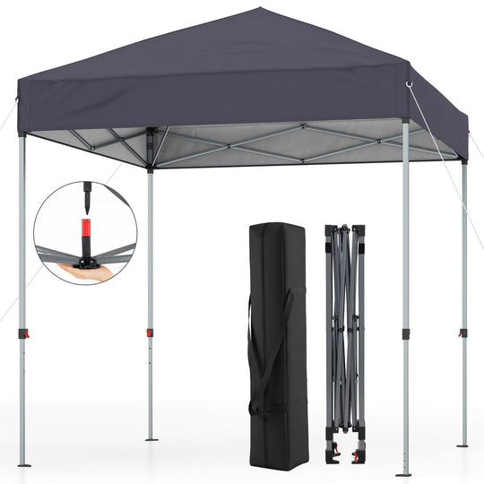 6.6 x 6.6 Feet Outdoor Pop-up Canopy Tent with UPF 50+ Sun Protection