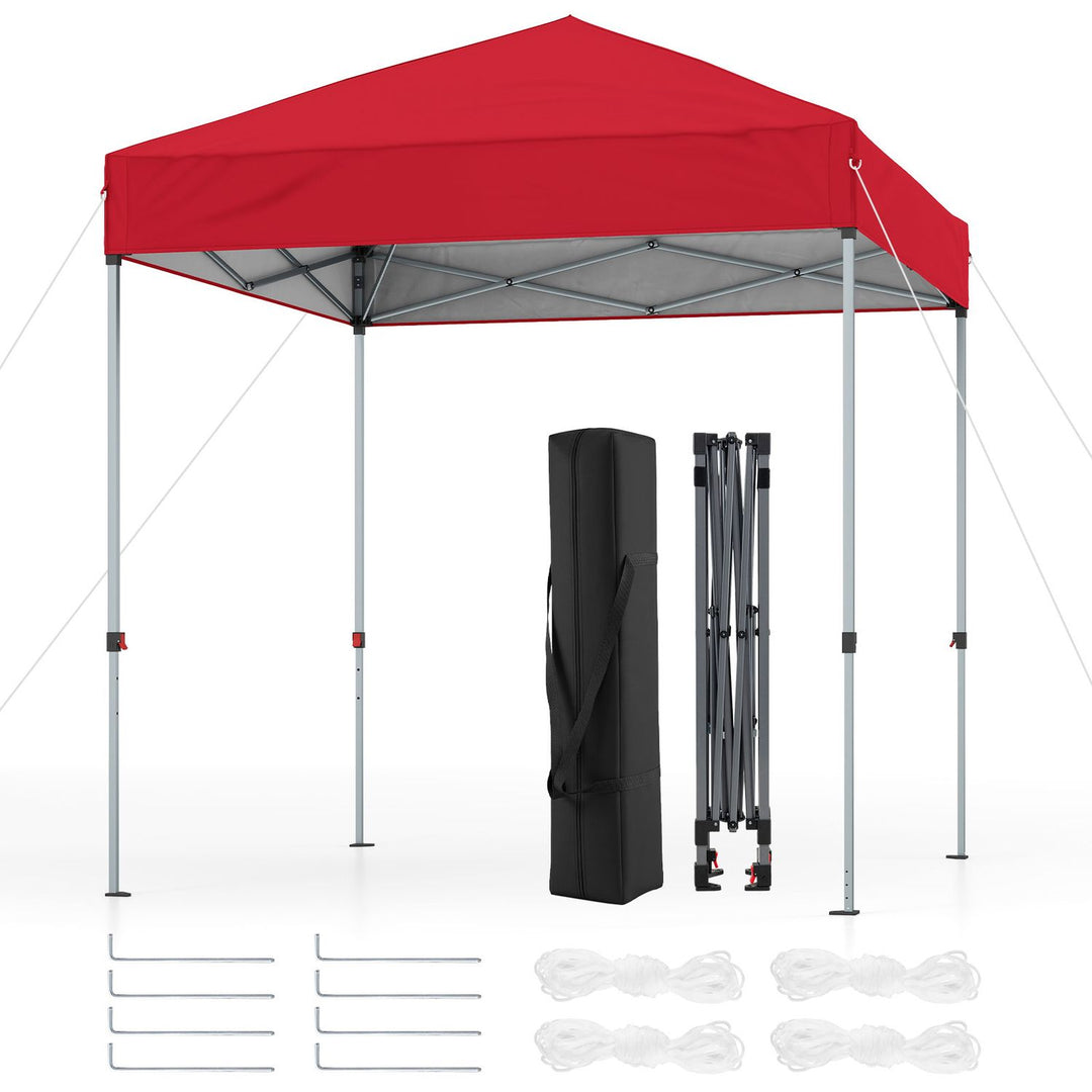 6.6 x 6.6 Feet Outdoor Pop-up Canopy Tent with UPF 50+ Sun Protection