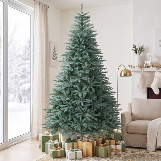 8 FT Artificial Spruce Christmas Tree with 1765 Branch Tips