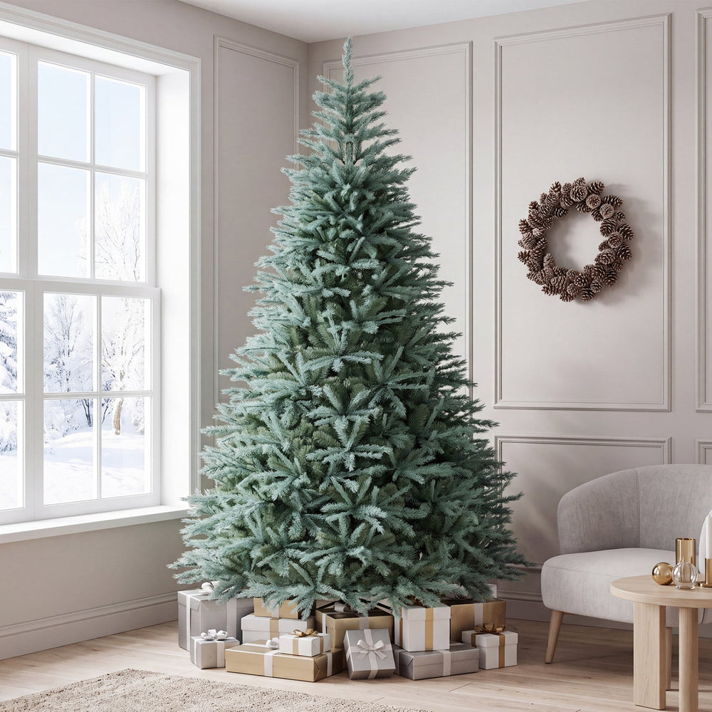 8 FT Artificial Spruce Christmas Tree with 1765 Branch Tips