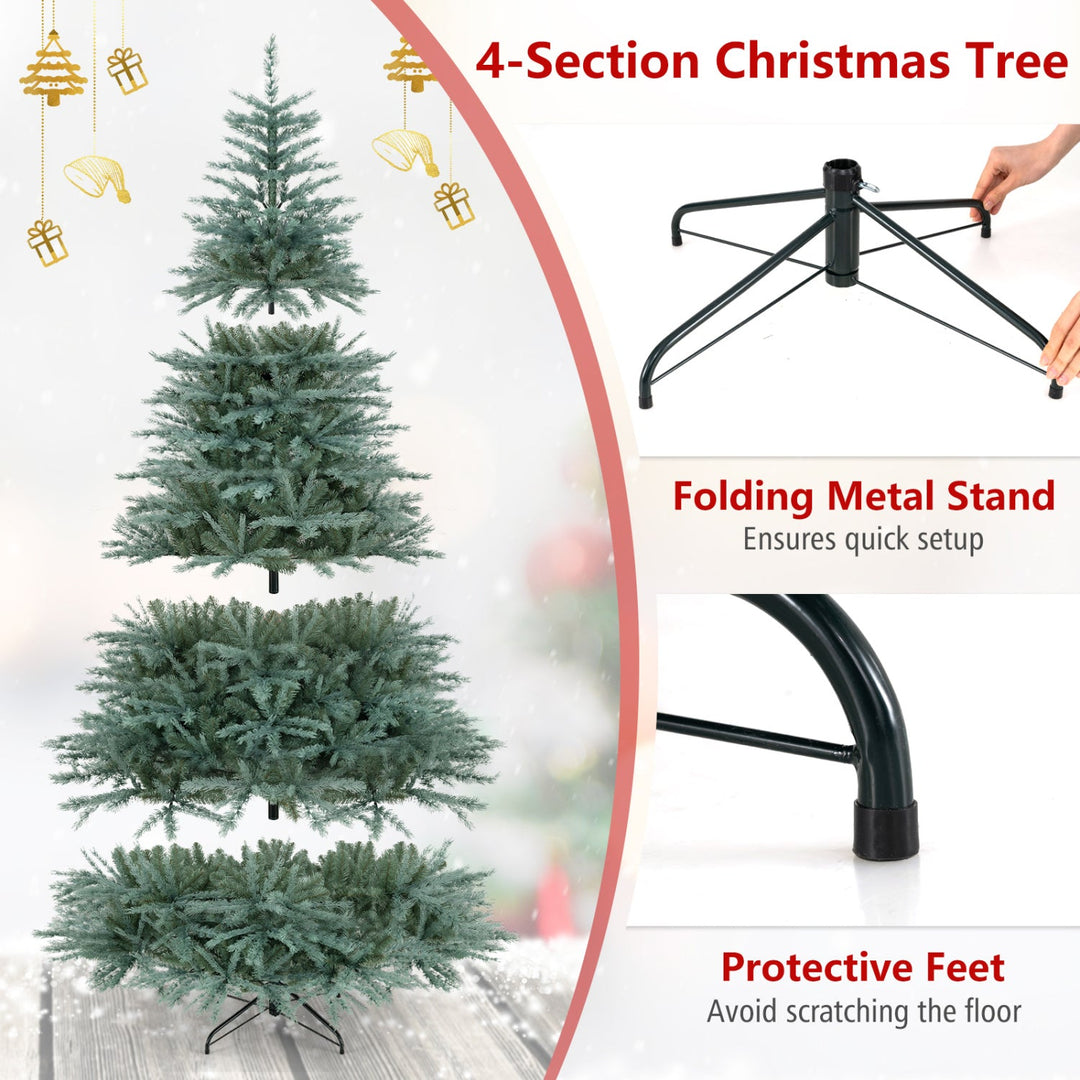 8 FT Artificial Spruce Christmas Tree with 1765 Branch Tips