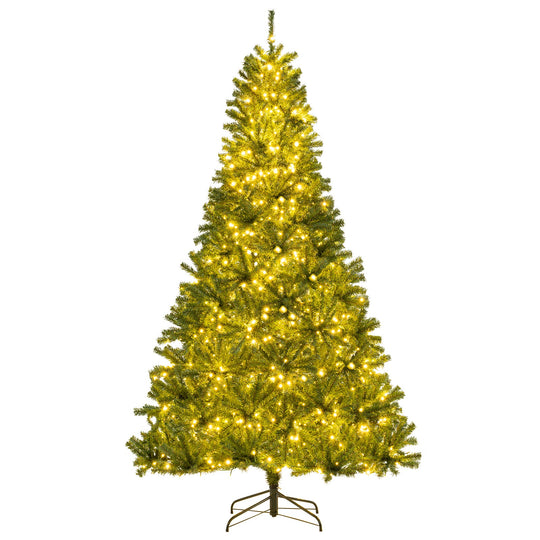 6/7/8 FT Pre-Lit Artificial Christmas Tree with Remote Control and LED Lights