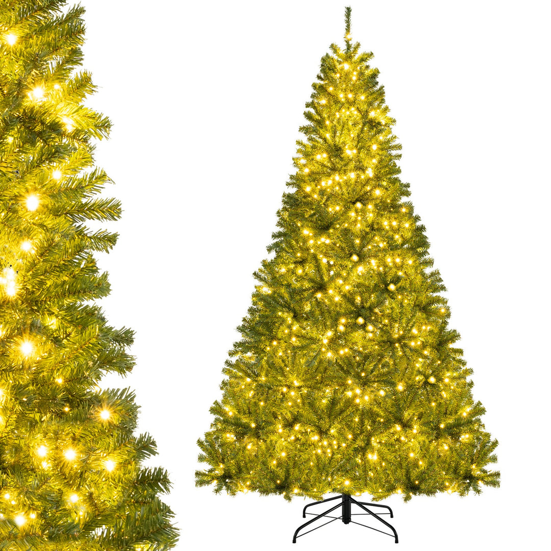 6/7/8 FT Pre-Lit Artificial Christmas Tree with Remote Control and LED Lights