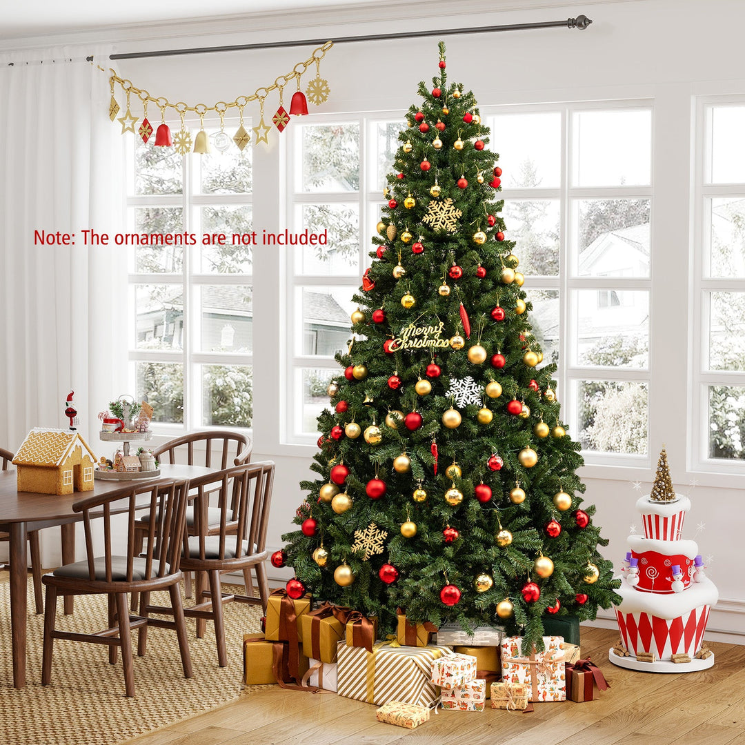 6/7/8 FT Pre-Lit Artificial Christmas Tree with Remote Control and LED Lights