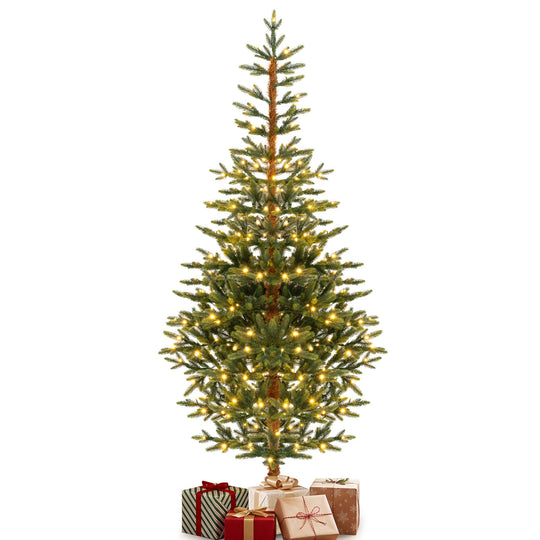 6 FT Pre-Lit Artificial Christmas Tree with 250 LED Lights