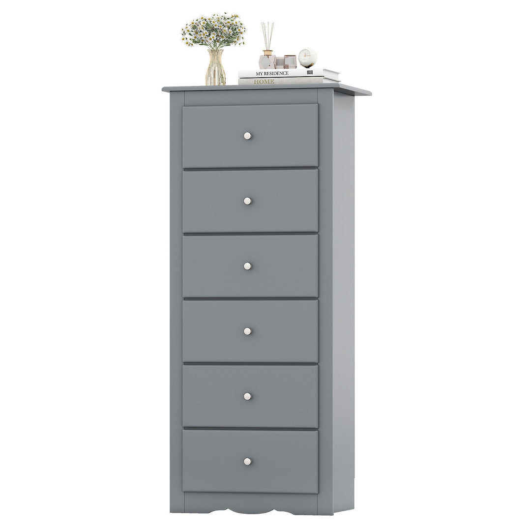 6 Drawers Chest Dresser Clothes Storage Bedroom Furniture Cabinet