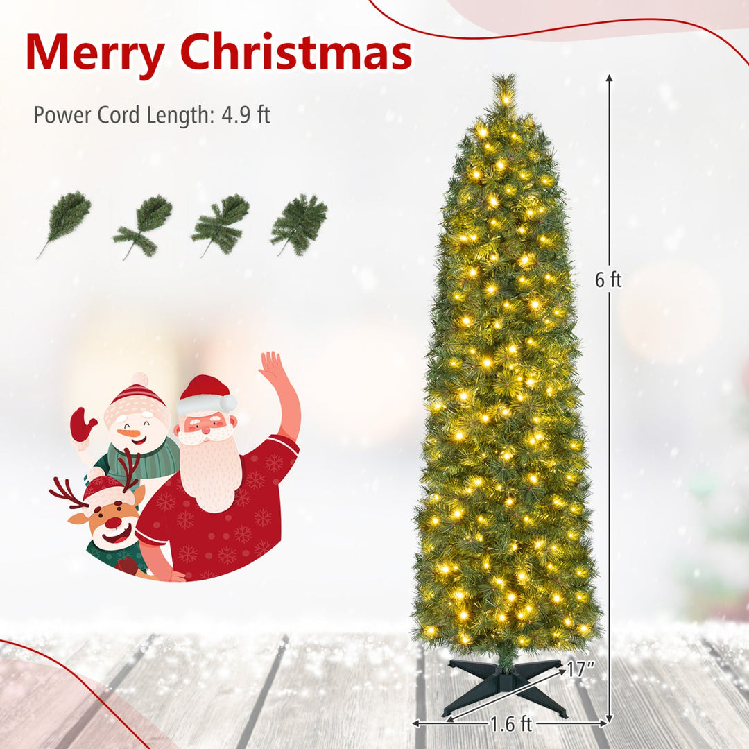 8 FT Artificial Pine Christmas Tree with 575 Branch Tips