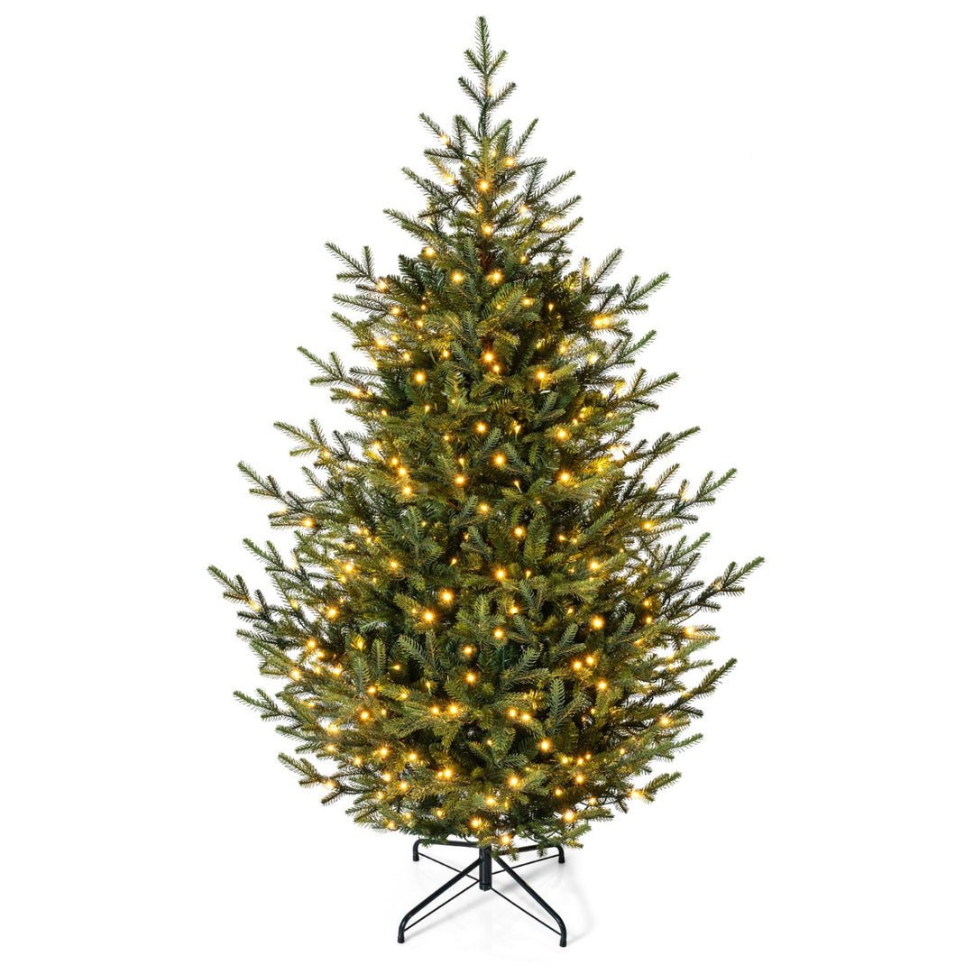 6 FT Pre-Lit Artificial Christmas Tree with 240 LED Lights