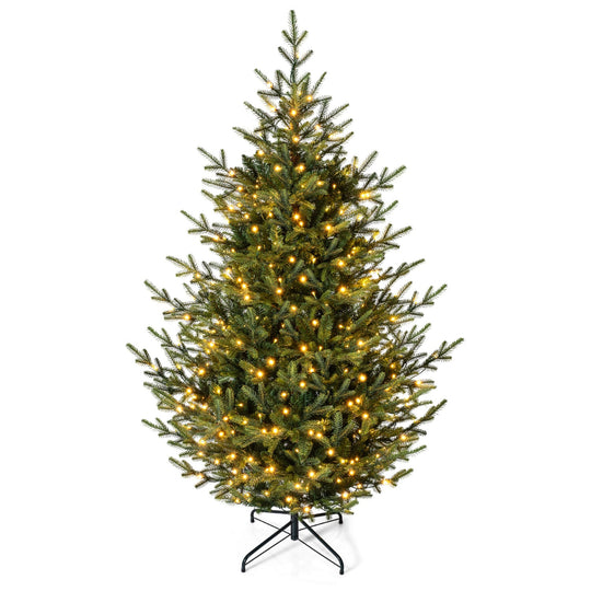 6 FT Pre-Lit Artificial Christmas Tree with 240 LED Lights