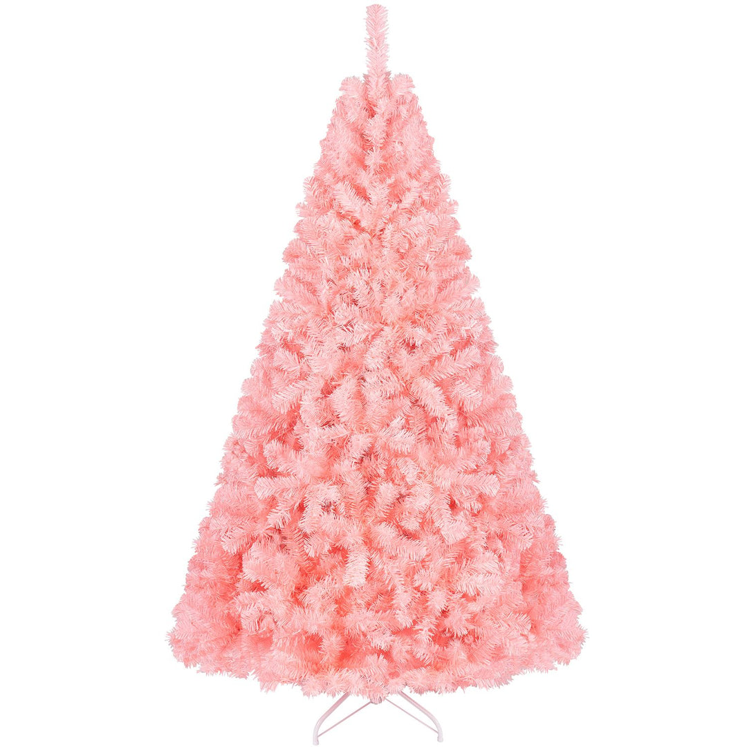 6 FT Pre-Lit Pink Christmas Tree with 500/250/140/750 Warm White LED Lights