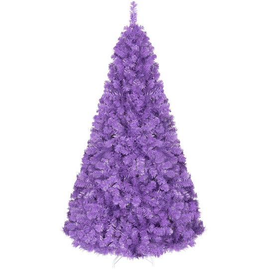 6 FT Pre-Lit Purple Christmas Tree with 500/250/140/750 Warm White LED Lights