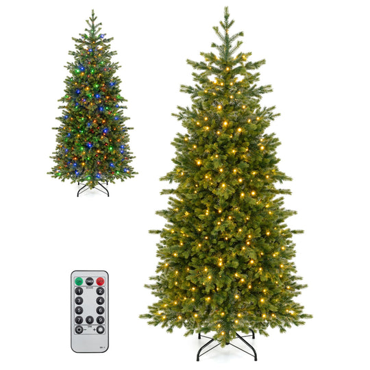 6 FT Pre-Lit Christmas Tree with 250 Dimmable LED Lights
