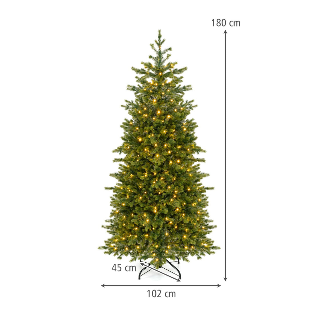 6 FT Pre-Lit Christmas Tree with 250 Dimmable LED Lights
