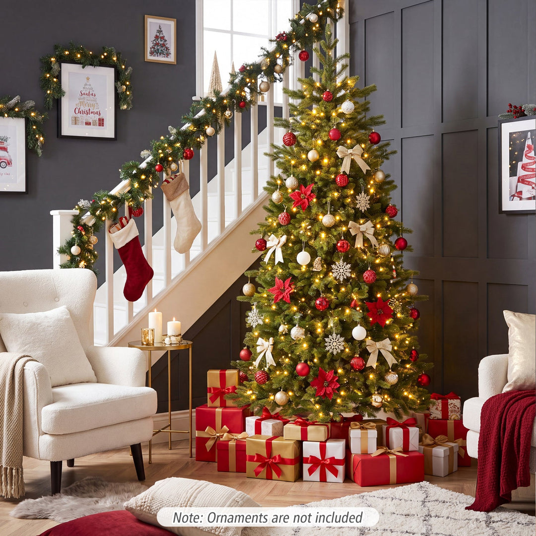 6 FT Pre-Lit Christmas Tree with 250 Dimmable LED Lights